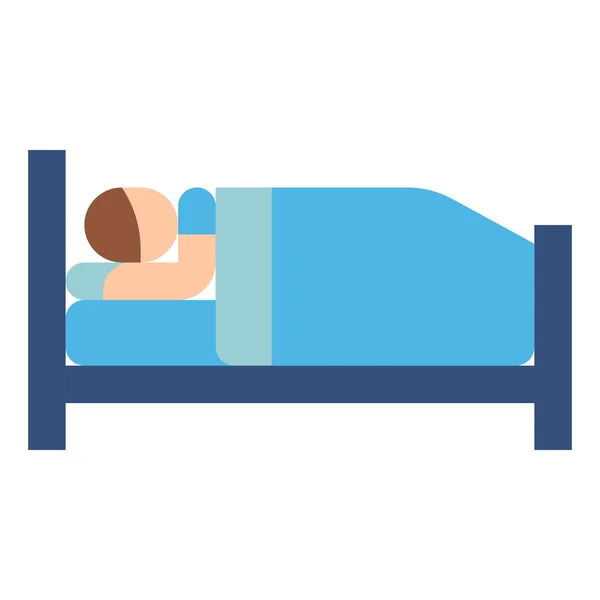 Bed Bedroom Rest Icon — Stock Vector