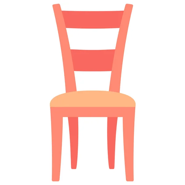 Chair Decor Dining Icon Flat Style — Stock Vector