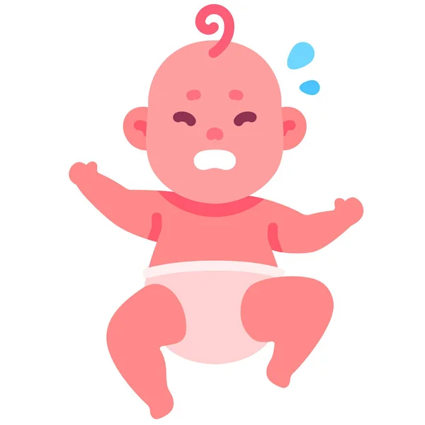 Bebek Ağlama Ikonu — Stok Vektör