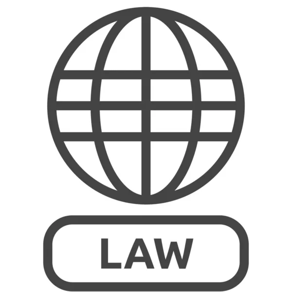 Direito Privacidade Dados Direito Ícone Direito Europeu Estilo Esboço —  Vetores de Stock