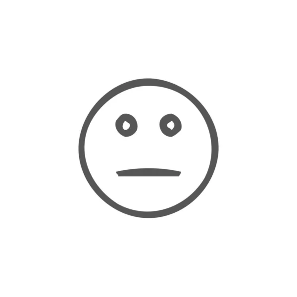Dumb Emoji Emotion Icon Handdrawn Style — Wektor stockowy