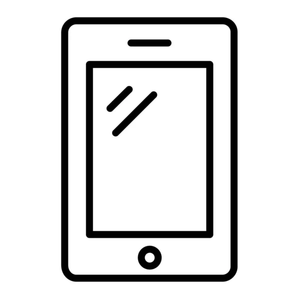 Appel Icône Gadget Communication Dans Style Contour — Image vectorielle