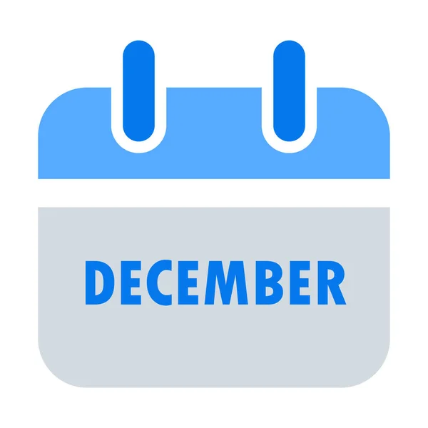 Значок Календаря Призначень Плоскому Стилі — стоковий вектор