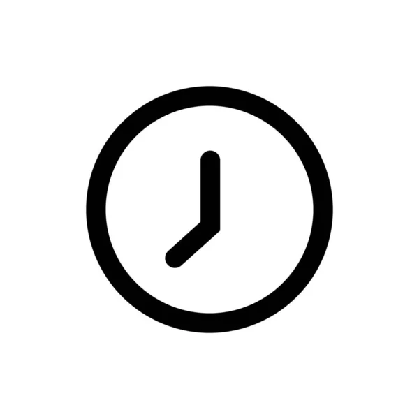 Reloj Despertador Fecha Icono Estilo Del Esquema — Archivo Imágenes Vectoriales