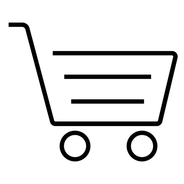 Produkt Kaufen Commerce Symbol Umrissen Hinzufügen — Stockvektor