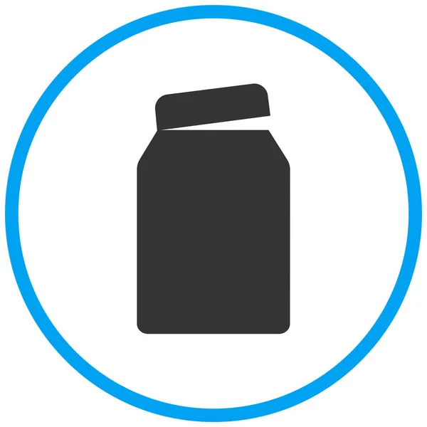 Container Jar Medicine Jar Icon Solid Style — Stock Vector
