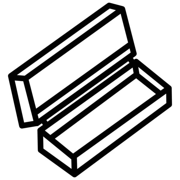 几何盒几何工具图标 轮廓风格 — 图库矢量图片