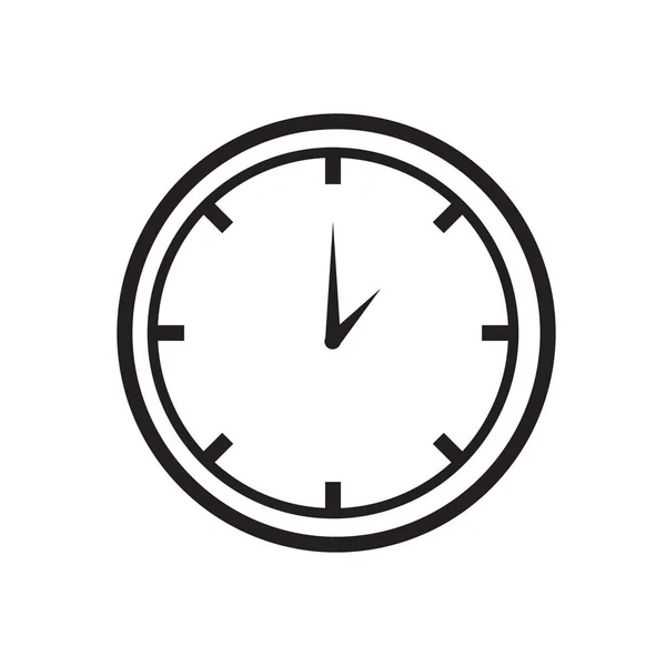 Alarma Icono Del Reloj Alerta Estilo Del Esquema — Vector de stock