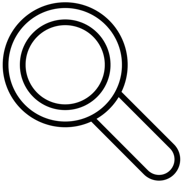 Analysis Find Magnify Icon Outline Style — Stock Vector