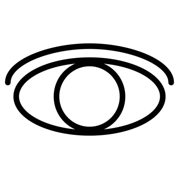 Beauty Eye Finde Symbol Outline Stil — Stockvektor