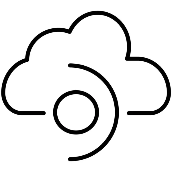 Api接口云技术图标的轮廓风格 — 图库矢量图片