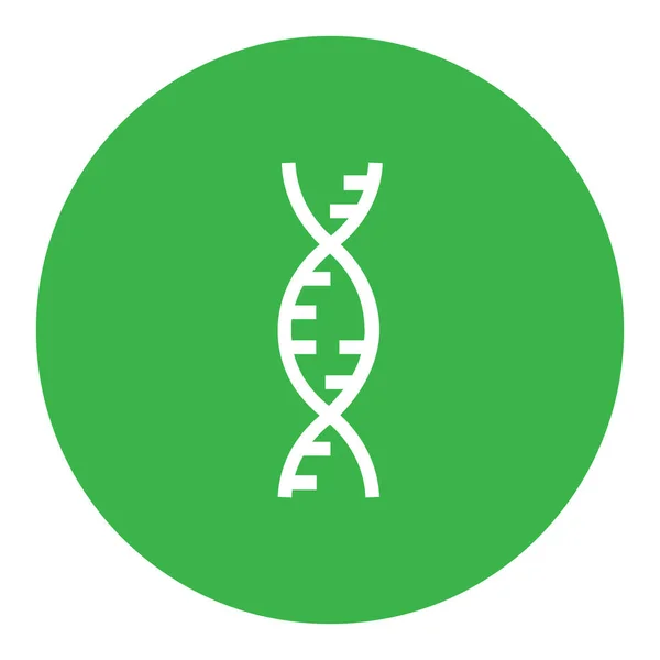 Cromosoma Dna Gen Icono Estilo Sólido — Vector de stock