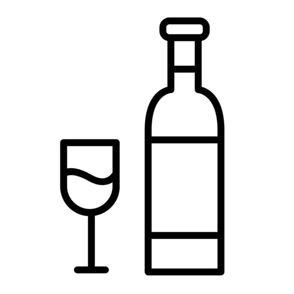 Пивний Значок Святкування Напоїв Контурному Стилі — стоковий вектор