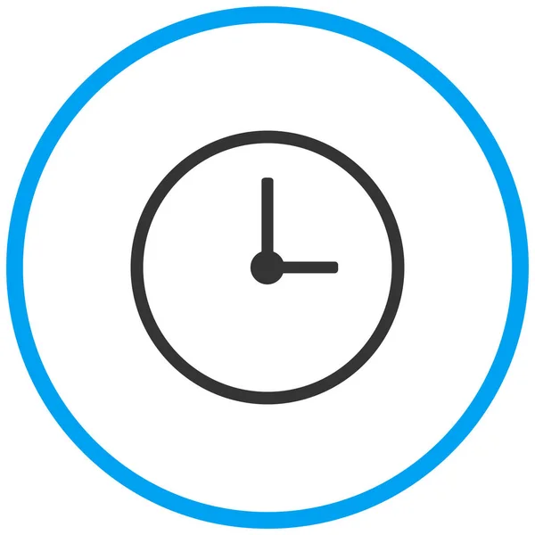 Alarma Icono Del Reloj Alerta Estilo Sólido — Vector de stock