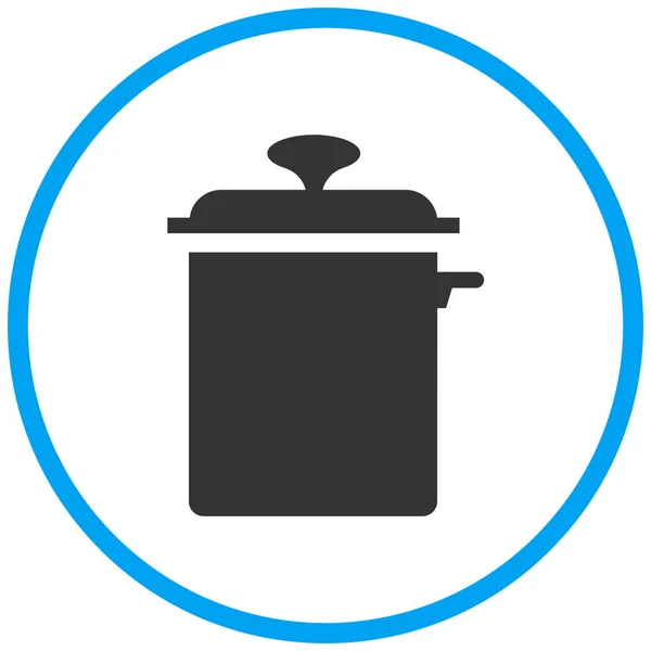 Cookware Food Hot Pot Icon Solid Style — Stock Vector