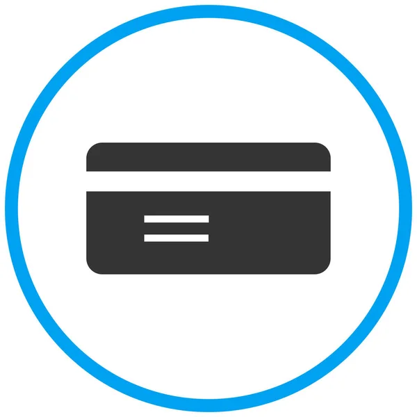 Cartão Endereço Cartão Crédito Ícone Cartão Crédito Estilo Sólido — Vetor de Stock