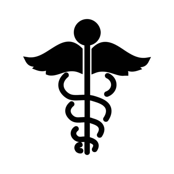 Γιατρός Επαγγελματική Ιατρική Επαγγελματική Ιατρική Σύμβολο Σύμβολο Στερεό Στυλ — Διανυσματικό Αρχείο