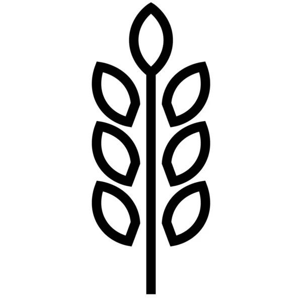 Kultivierung Von Getreide Umrissen Stil — Stockvektor