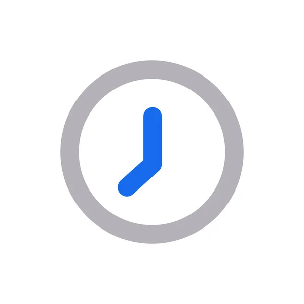 Reloj Despertador Fecha Icono Estilo Del Esquema — Vector de stock