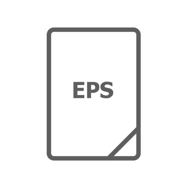 Document Eps Bestand Pictogram Omtrek Stijl — Stockvector