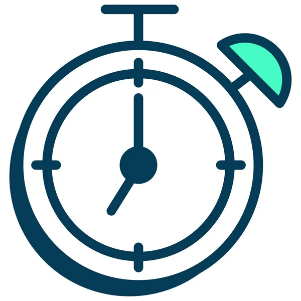 Ikona Optymalizacji Zegara Alarmowego Stylu Wypełnionym — Wektor stockowy