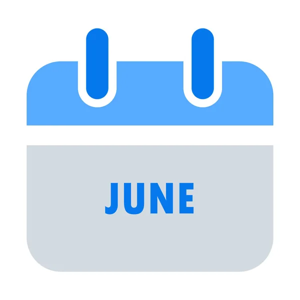 Ikona Události Kalendáře Událostí Plochém Stylu — Stockový vektor