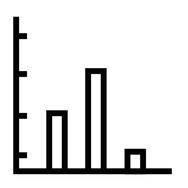 Anaytics Chart Icône Plan Coût Dans Style Contour — Image vectorielle