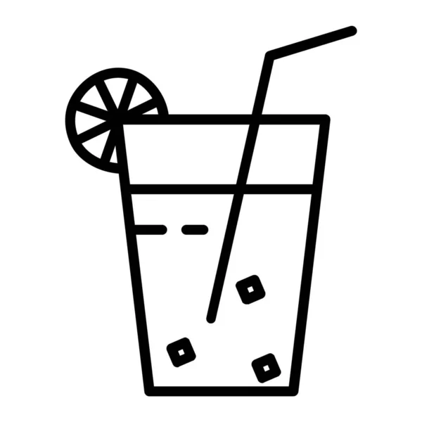 Ποτό Εορταστικό Ποτό Εικονίδιο Στο Περίγραμμα Στυλ — Διανυσματικό Αρχείο