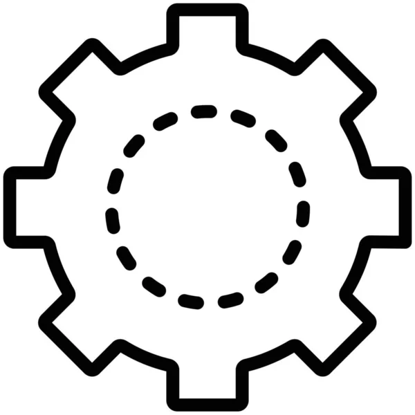 Code Konfiguration Icon Umrissstil Einsetzen — Stockvektor