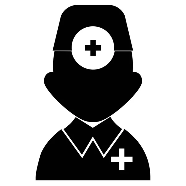 Doctor Healthcare Hospital Icon Solid Style — Stock Vector