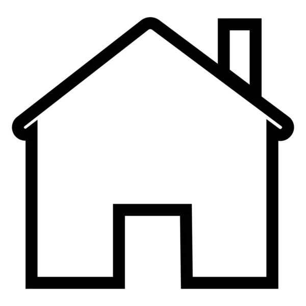 Home Homepage Icon Umrissstil Erstellen — Stockvektor