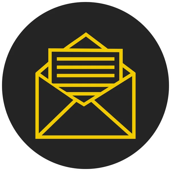 Composer Mail Cover Email Icône Dans Style Contour — Image vectorielle