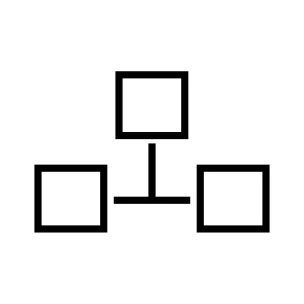 Communication Transfert Données Icône Internet Dans Style Contour — Image vectorielle