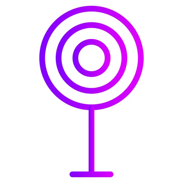 Aim Archery Center Icon Outline Style — Stock Vector
