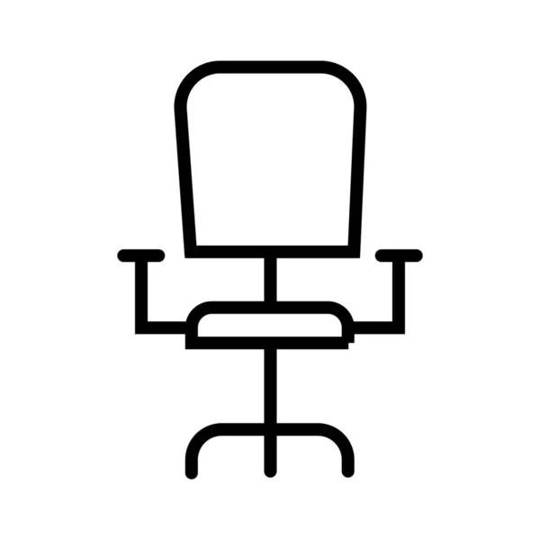 Stuhlmöbel Rotierende Stuhl Ikone Umriss Stil — Stockvektor