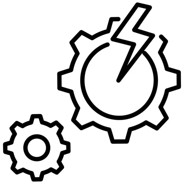 Cloud Automation Cloud Clients Cloud Computing Icon Outline Style — Archivo Imágenes Vectoriales