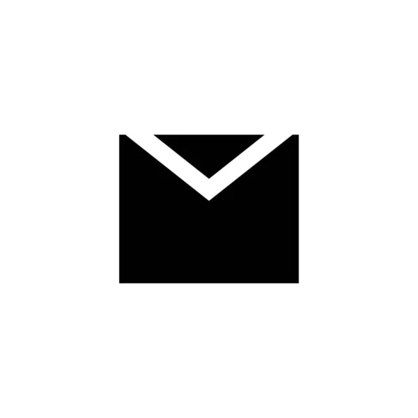 Icône Enveloppe Mail Campagne Dans Style Solide — Image vectorielle