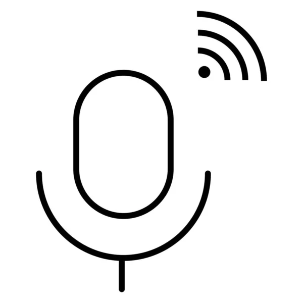 Internet Things Iot Microphone Icon — Stock Vector