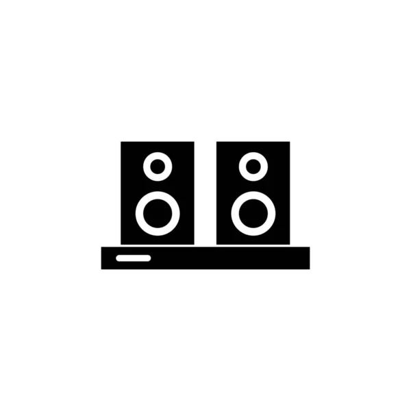 Audio Electronic Appliance Electronic Device Icon Solid Style — Stock vektor