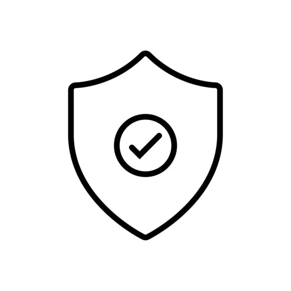 Privacidad Datos Gdpr Icono Bloqueado Estilo Esquema — Vector de stock