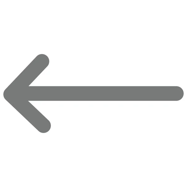 Symbol Šipky Vlevo Stylu Osnovy — Stockový vektor