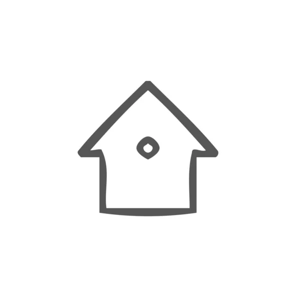 Home Button Home Network Homegroup Icon Handdrawn Style — Stok Vektör