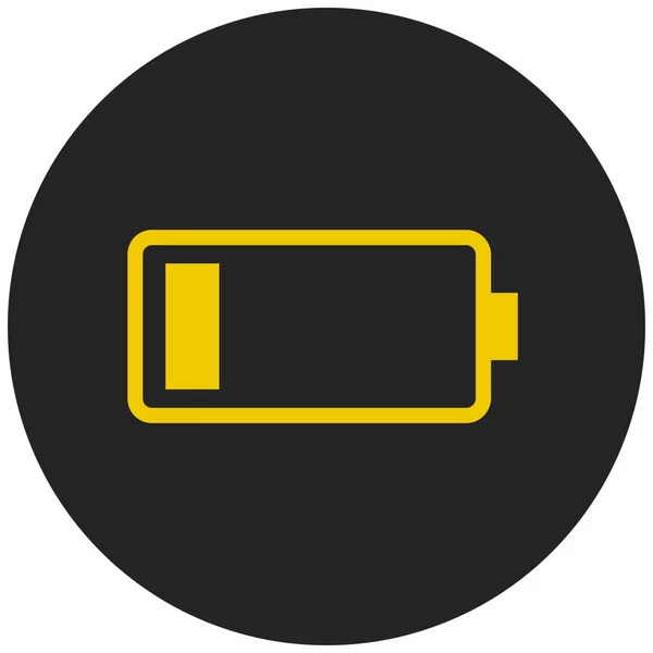 Battery Level Battery Status Charge Icon Badge Style — Stock Vector