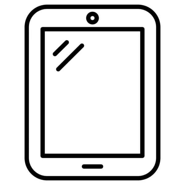 Icône Gadget Dispositif Informatique Dans Style Contour — Image vectorielle
