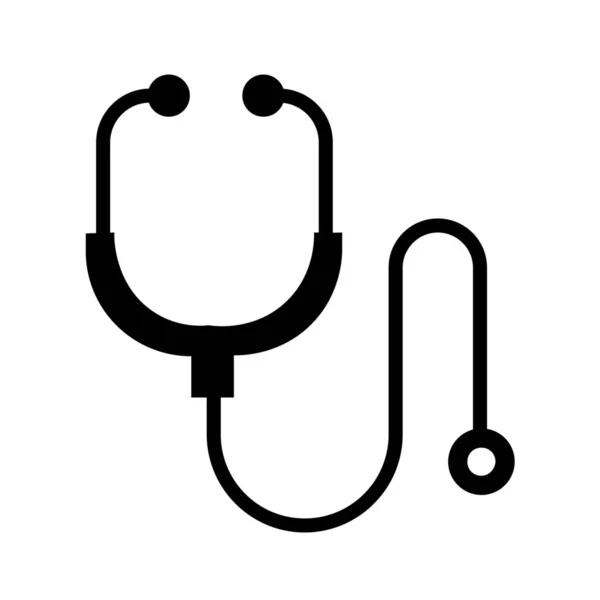 Checkup Arzt Gesundheits Ikone Solidem Stil — Stockvektor