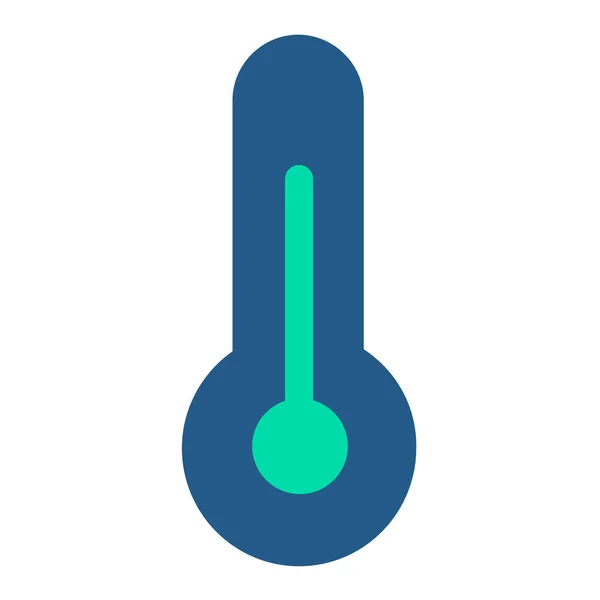 Calor Ícone Temperatura Quente Estilo Plano —  Vetores de Stock