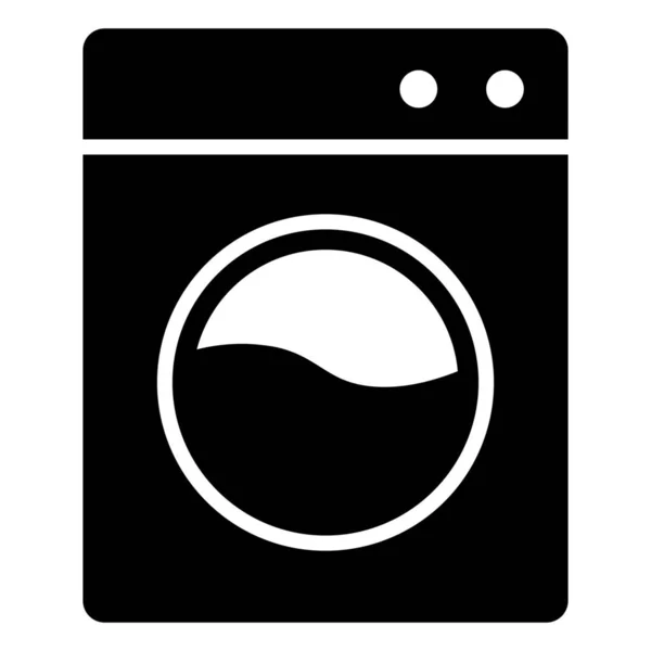 Dress Washing Home Appliances Hotel Icon Solid Style — Stock Vector