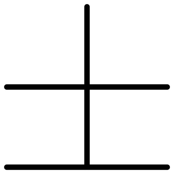 Значок Математики Калькулятора Освіти Стилі Контурів — стоковий вектор
