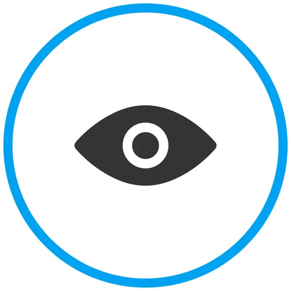 Стекло Глаз Очки Очки Значок Твердом Стиле — стоковый вектор