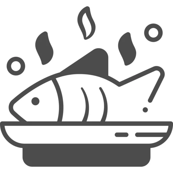 Żywność Dla Ryb Zdrowa Ikona Kategorii Napoje Spożywcze — Wektor stockowy